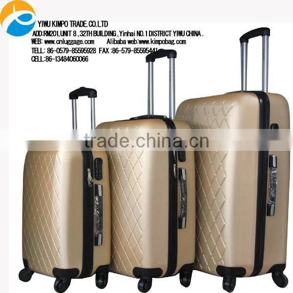 Latest abs luggage trolley designs luggage