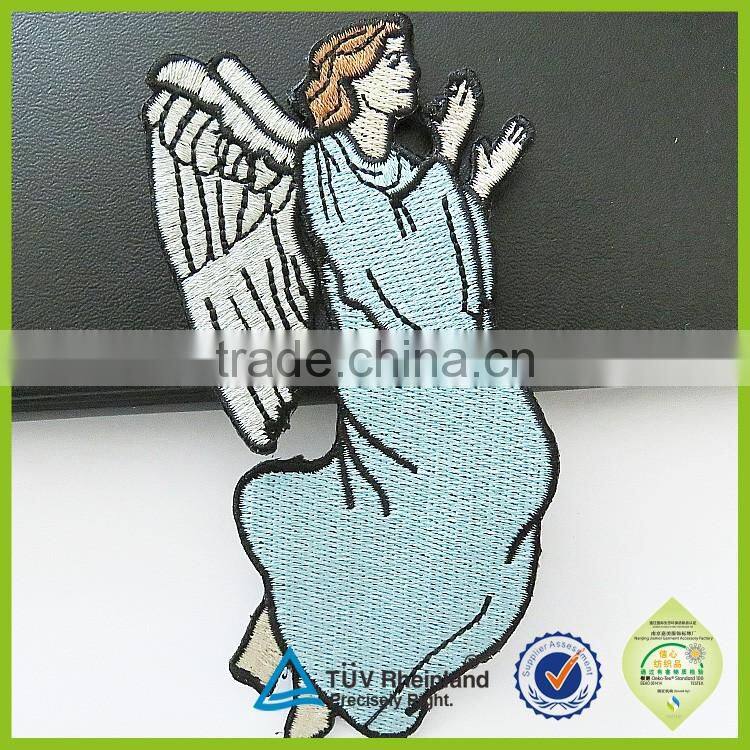 Big factory made embroidered label star chenille embroidered patches