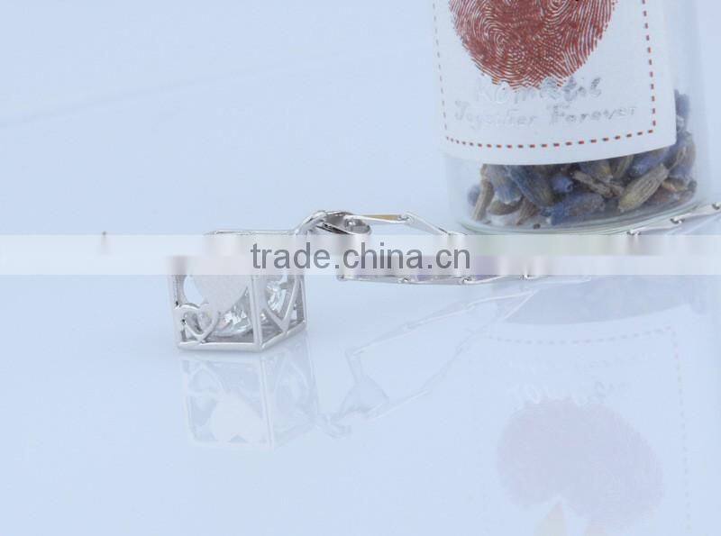 Modern personalized design jewelry 925 silver Rubik's Cube pendant