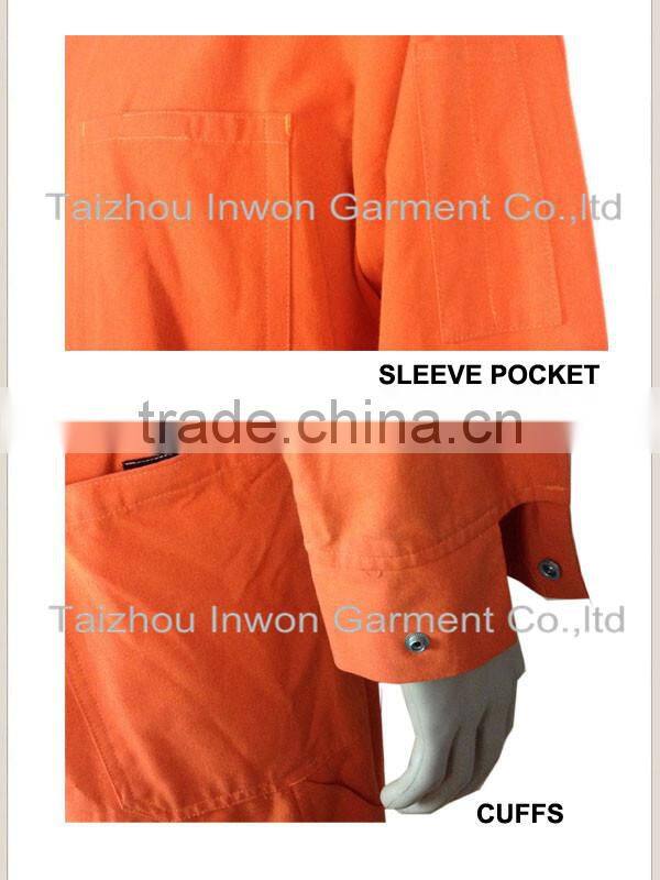 Cotton Industrial Safety Workwear Flame Retardant Coverall