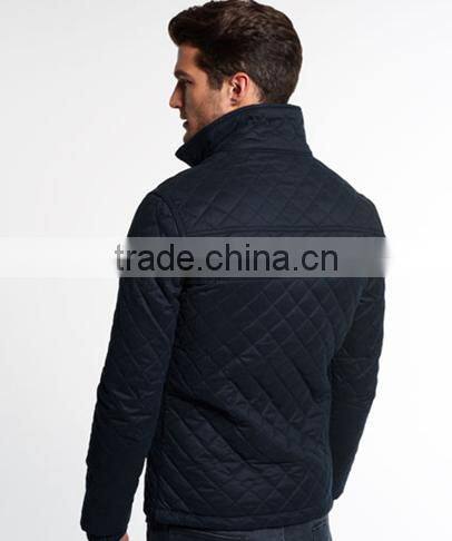 2017 new design men diamond stitched jacket with light padding (RENS01)