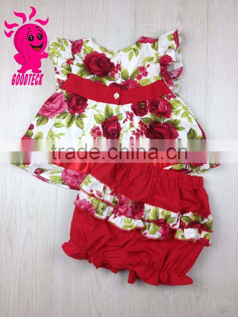 Hot Sale Summer baby Girls Outfit 2 Pieces Boutique Clothing Set For Child Clothes Set Baby Shorts Set Girls Outfit