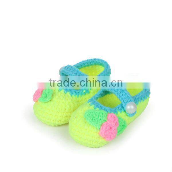 High Quality Fine Workmanship Hand Made Baby Crochet Wool Shoes