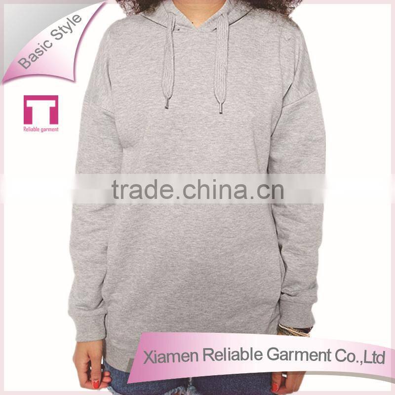 New style round neck women plain long sleeve shirt