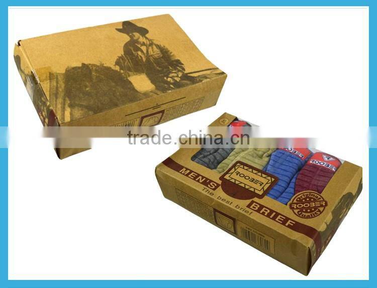 Factory OEM Customize Man's Cotton Fabric Boxer Shorts Underwear Suit