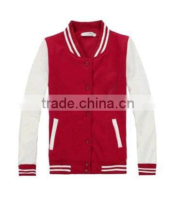 Contrast Color Loose Baseball Jacket PQ262