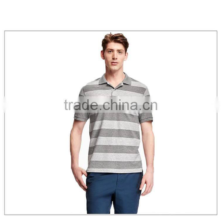 Hot Sale Polo Shirt Cotton Shortsleeve Striped Polo Shirt For Men