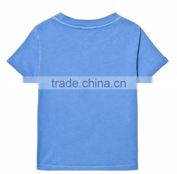Red color print funny kids custom t shirt boy slim fit shirts wholesale