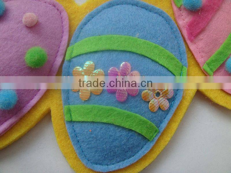 Felt Material Easter Egg Circle Decoration Easter Decoration
