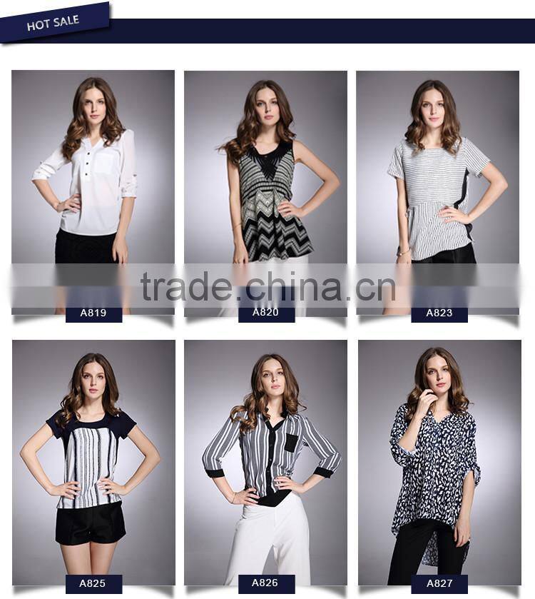 Women's top quality summer fashion sleeveless women pink blouses for sale