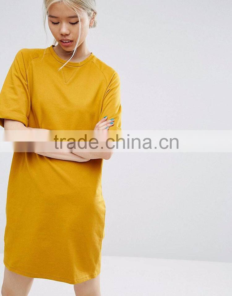 Guangzhou Shandao OEM Wholesaler Casual Summer Plain Dyed 180g 100% Cotton Elongated Tshirt Wholesale Maxi Skirts
