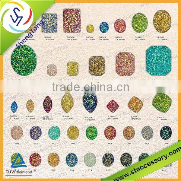 Hot sale wholesale resin glitter stone