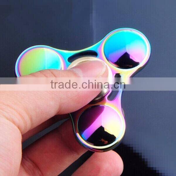 Rainbow zinc alloy finger spinner