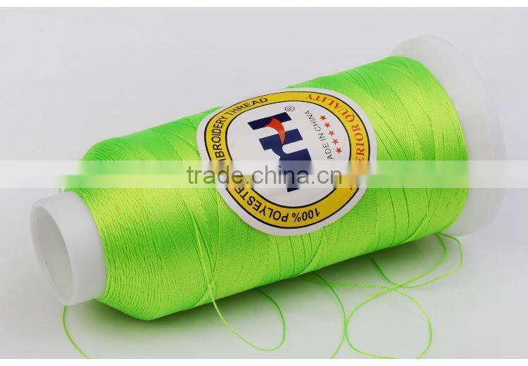 Wholesale high tenacity 100% polyester embroidery thread 300d 3