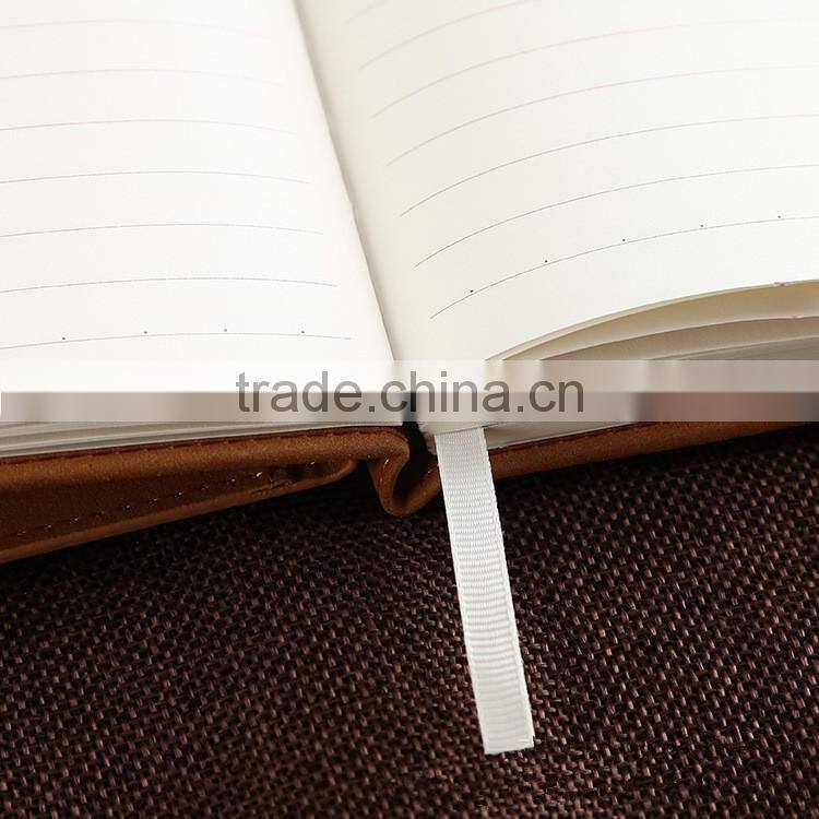 wholesale A6 PU cover custom printing logo office business notebook