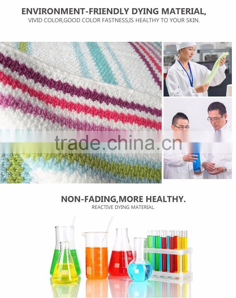 100% cotton yarn dyed jacquard towel beach woven designs