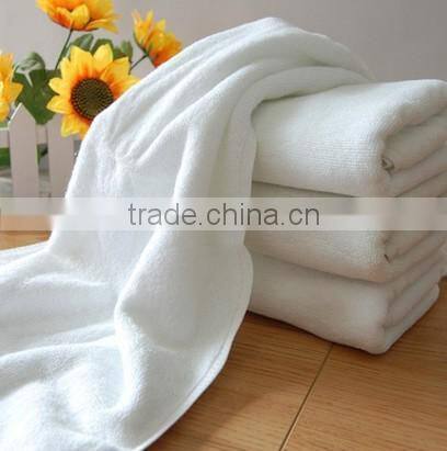 white plain cotton 70*140 cm bath towel/hotel towel