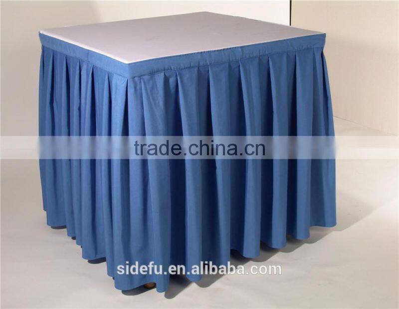 Wholesale Customized Fancy Square Ruffled Table Skirt
