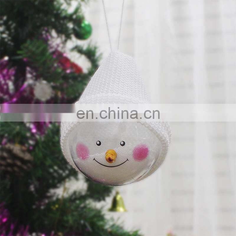 Party Decoration Supplies Lovely Snowman With Hat Christmas Ball