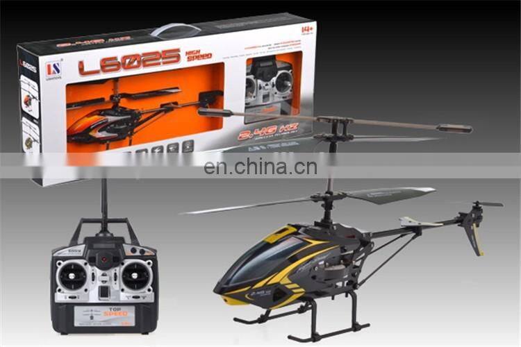 3 Channel Gyro RC mini 6025 toys metal airplanes with LED lights