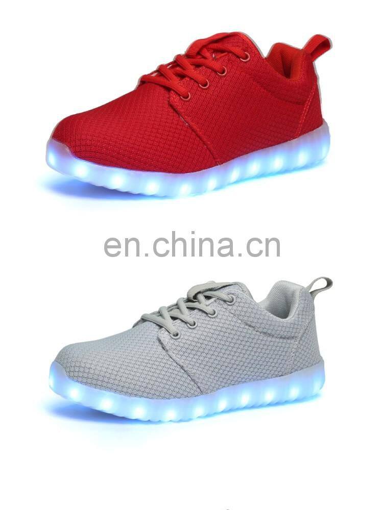 Hot new USB Charge Light up Luminous Mesh shoes Summer Men Women Sportswear Casual shoes LED Shoes sneakers