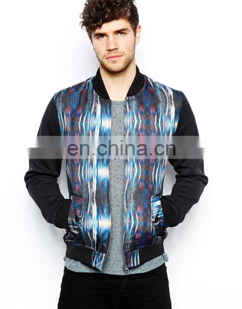 fashion flash Print/mens lapel jacket/clothing supplier china/wholesale lastest apparel model-sc259