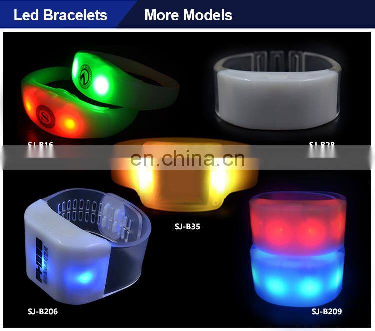 SUNJET 2018 New Hot Party Decoration Cheap Led Waterproof Wristband