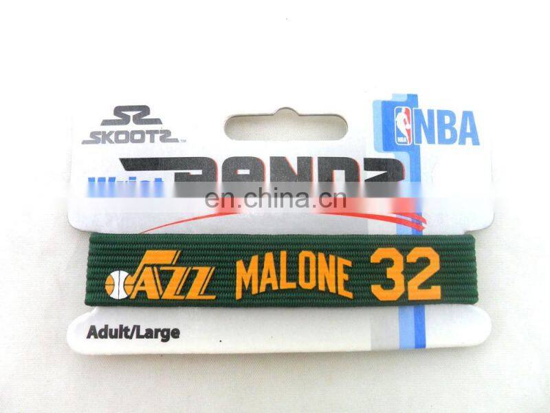 custom colorful sports paper card elastic wristband