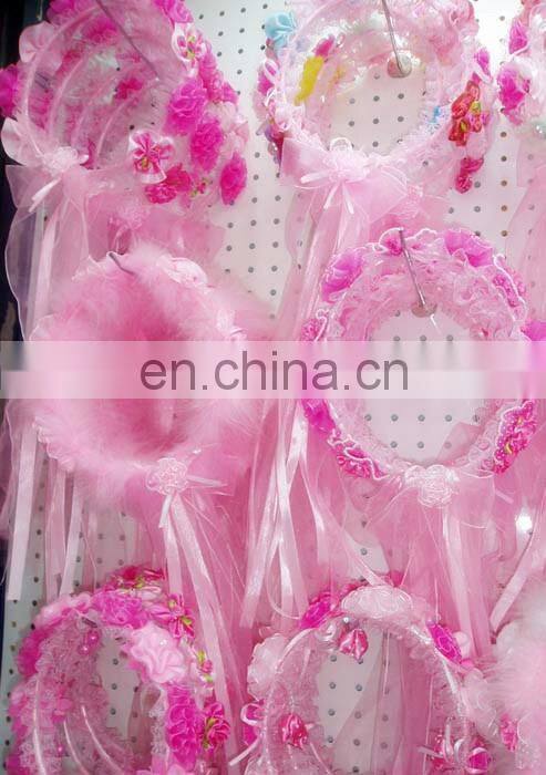 New 2014 High Quality Graceful Wedding /Bridal Veil For Flower Girl,Perfect White&Pink Head Wreath,Head Band,Communion Veil