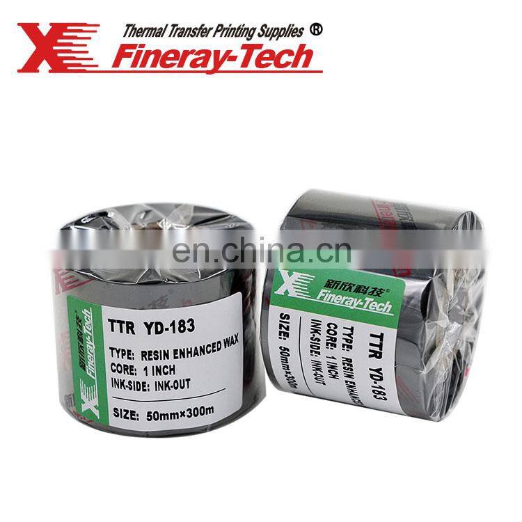 Premium resin ribbon for gloss synthetics 110MM*300M---Black