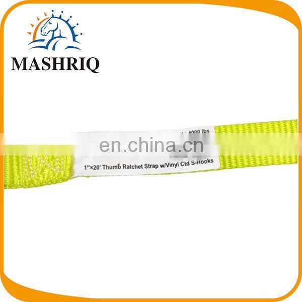 1" ratchet tie down with S hook in cheap price