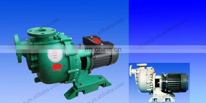 Corrosion resistant/acid proof self-priming plastic chemical pump