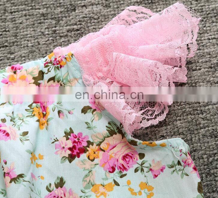Multi color boutique wholesale infant floral romper
