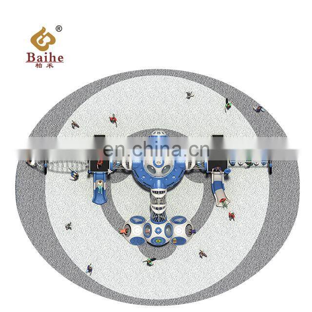 Customized High Quality Safe Children's Slide Plastic Outdoor Playground Equipment