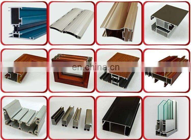 Sandblast anodized aluminium profile for glass railing aluminium profile system