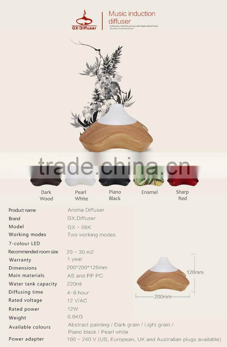 GX Diffuser GX-08K ionizer air purifier electric incense burner ultrasonic aroma diffuser
