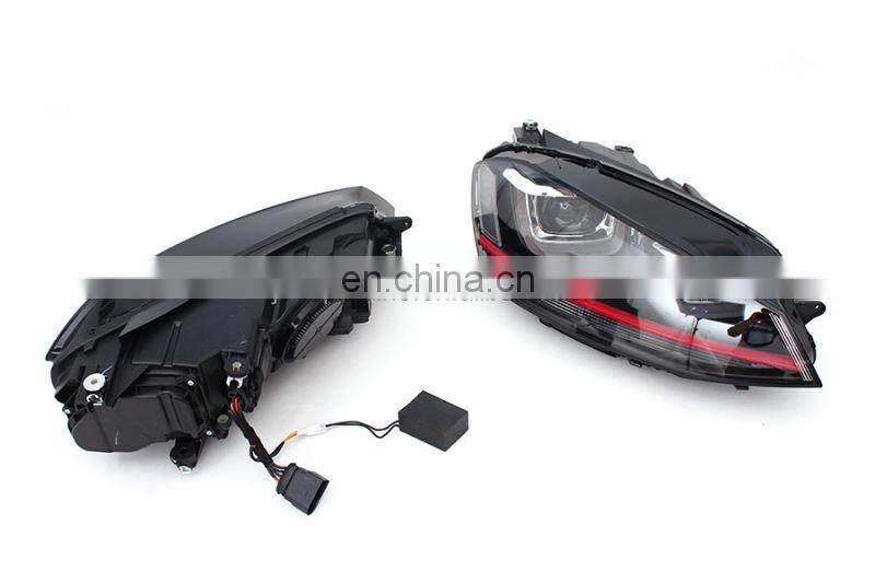 High Power Plastic Headlight Lamps For Volkswagen VW Golf 7 VII MK7 GTI Style