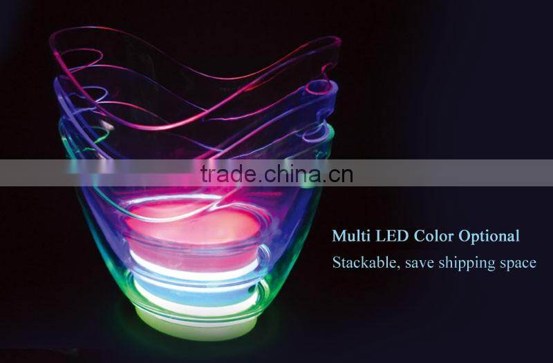 led lighting belvedere vodka bottle ice bucket factory price