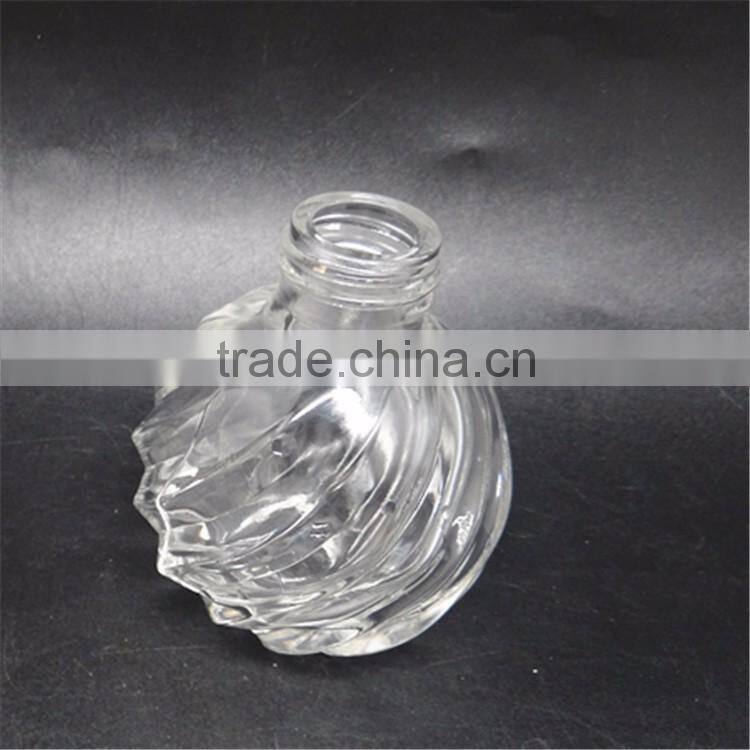 120ml glass material clear color aroma diffuser bottles with aluminum caps