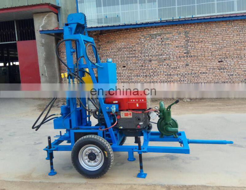 Africa hot selling professional quality 100m small portable water well drilling machine with electric starter