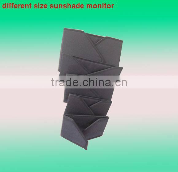 Professiona design 10" foldable front windshield sunshade of camera monitor with light and stable