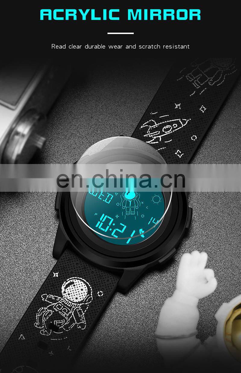 SANDA 2122 Men Digital Watches Fashion Astronaut Waterproof Sport Led Men Wrist Watches