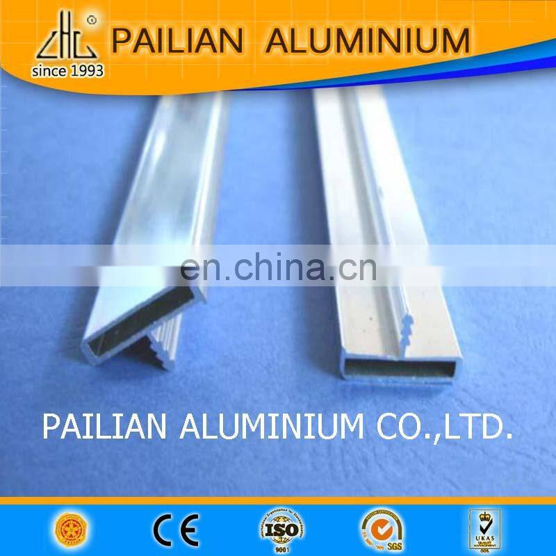 Powder coating aluminium furniture cabinet handles and Wood Grain Aluminium Frame Composite used