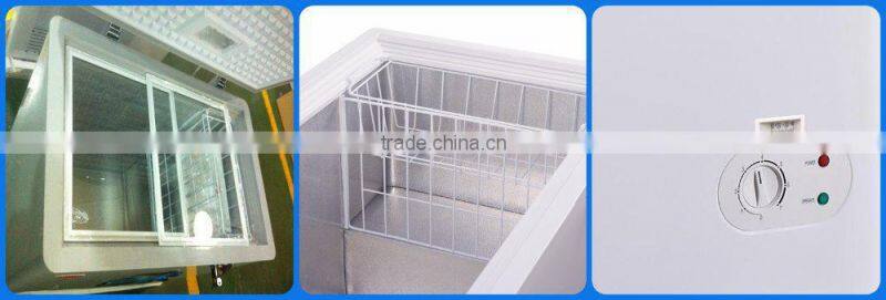 600L Double Top Open Door Large Capacity Deep Chest Freezer With Basket