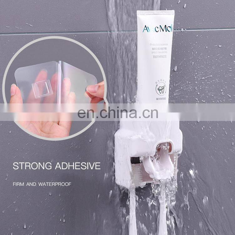Creative Wall Mount Automatic Toothpaste Dispenser Bathroom Accessories Waterproof Lazy Toothpaste Squeezer Toothbrush Holder