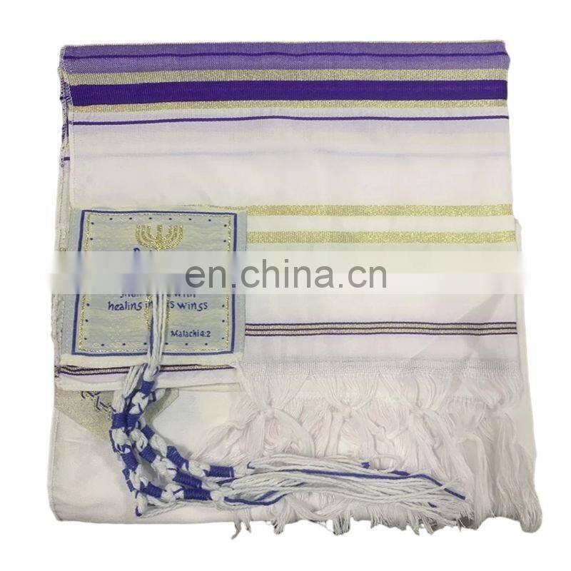 Large Polyester Prayer Shawl Arab Scarf Prayer Pentacost Israel Prayer Talit Shawls Isreal