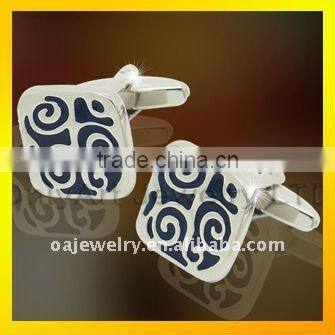 low price golden novelty music note cufflinks