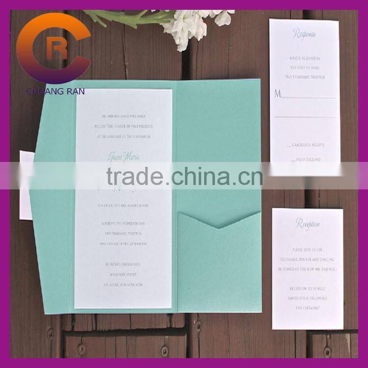 Paper custom logo printed 2014 wedding invitation cards