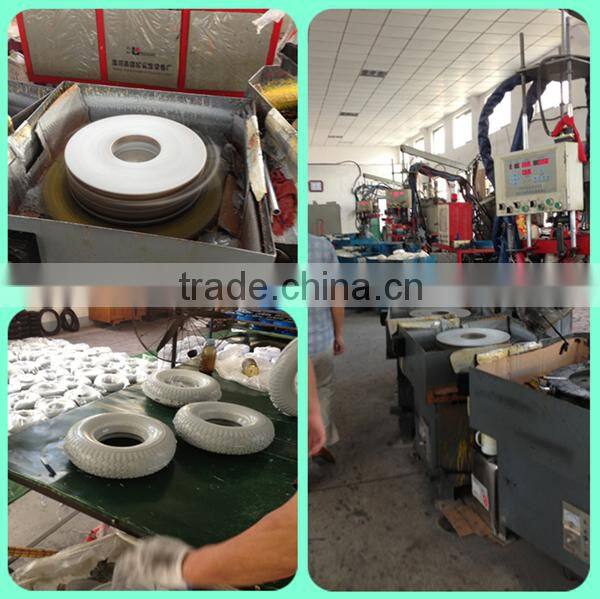 Heavy duty Small Solid Flat Free PU foam Wheelbarrow wheel PU Wheel 4.80/4.00-8