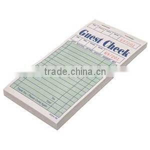 Bond Carbonless Restaurant Guest Check Book Docket Book
